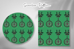 Lucky Babe Retro Seamless Patterns - Leprechaun &amp; Clovers Product Image 4