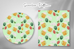 Gold Clover Grid Seamless Set - Leprechaun &amp; Clovers Product Image 4