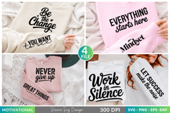 Unique typography Sleeve designs with motivational themes Product Image 1