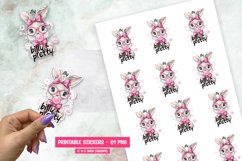 Cute Rabbit Printable Sticker Product Image 1
