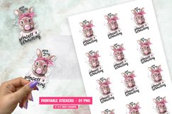Cute Rabbit Printable Sticker Product Image 1