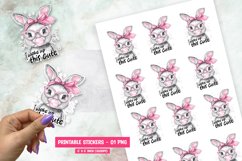 Cute Rabbit Printable Sticker Product Image 1