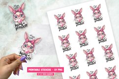 Cute Rabbit Printable Sticker Product Image 1