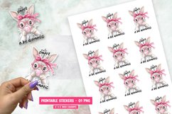 Cute Rabbit Printable Sticker Product Image 1