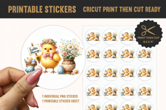 Easter Printable Sticker PNG Product Image 1