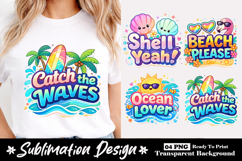 Good Vibes Only Summer Sublimation Design Product Image 1