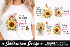 Watercolor butterfly with positive quotes sublimation design Product Image 1