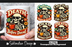 Funny Coffee Lover Design, Caffeine Humor Mug Sublimation Product Image 1