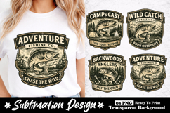 Adventure Fishing Co Chase The Wild Outdoor Fishing PNG Product Image 1