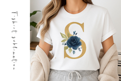 Alphabet, Letters, Monogram, Golden flowers Product Image 3