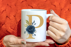 Alphabet, Letters, Monogram, Golden flowers Product Image 4