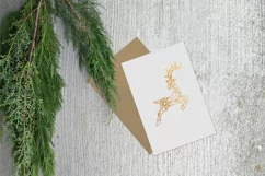 Christmas Mandala Reindeer SVG, Single Line SVG for drawing Product Image 3