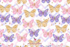 Cute Butterflies Seamless Pattern 006 Product Image 1