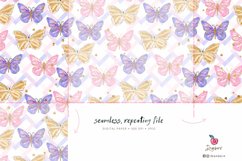 Cute Butterflies Seamless Pattern 006 Product Image 3