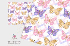 Cute Butterflies Seamless Pattern 006 Product Image 2