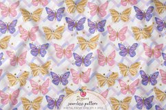 Cute Butterflies Seamless Pattern 006 Product Image 7