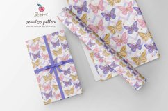 Cute Butterflies Seamless Pattern 006 Product Image 6