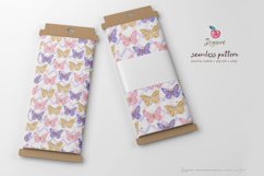 Cute Butterflies Seamless Pattern 006 Product Image 8