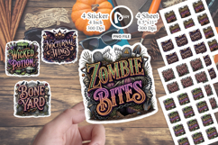 Retro Halloween Sticker Product Image 1