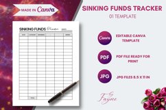 Sinking Funds Tracker| Canva Template Product Image 1