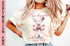 Coquette Pink Bow, Girly Png, BUNDLE Sublimation Design. Product Image 23