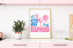 Sip Happens Summer PNG, Funny Drink Design Product Image 2