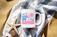 Sip Happens Summer PNG, Funny Drink Design Product Image 3