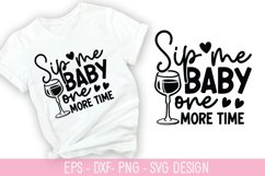 Sip me baby one more time - Valentine&#039;s Day SVG Design Product Image 1