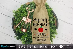 Sip Sip Hooray You Are SVG, School SVG Design Product Image 1