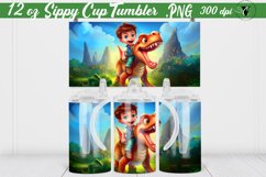 Sippy Cup wrap | Dinosaur sublimation Product Image 1