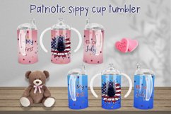 Sippy cup sublimation | My first 4th of July Product Image 1
