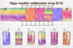 Sippy tumbler sublimation | Abstract tumbler design Product Image 1