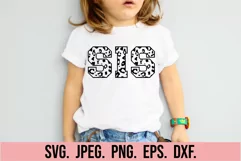 1st Birthday Girl SVG - Leopard Print Mom Dad Bro Sis Family Product Image 5