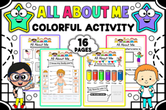 All About Me Colorful Activity Body Parts &amp; Identity Product Image 1