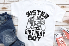 Sister Of The Birthday Boy Level Unlocked SVG Video Game PNG Product Image 4