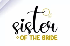 Sister of the bride SVG, Wedding SVG Design Product Image 2