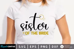 Sister of the bride SVG, Wedding SVG Design Product Image 1