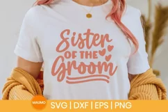 Sister of the groom wedding svg quote Product Image 1