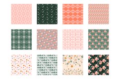 Sister's Favorite Bouquet Digital Papers, Vector Patterns Product Image 3