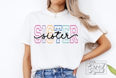 Sister Varsity Script Pastel - Big Sister - Established SVG Product Image 3
