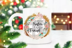Always My Sister I Sister Christmas Ornament Sublimation Product Image 2
