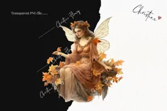Watercolor Autumn Fairy Clipart | Watercolor Fall PNG Product Image 2