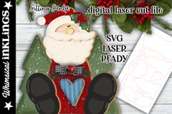 Sitting Santa SVG For Laser Cutting Product Image 2