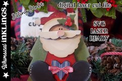 Sitting Santa SVG For Laser Cutting Product Image 1