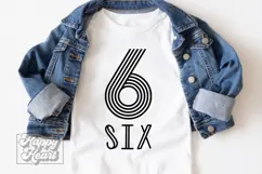 6th Birthday Girl SVG - 6th Birthday Retro - Six Birthday Product Image 3