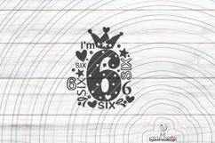 I'm six Cutting file SVG DXF Product Image 1