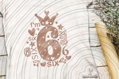 I'm six Cutting file SVG DXF Product Image 4