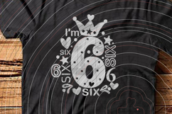 I'm six Cutting file SVG DXF Product Image 3