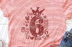 I'm six Cutting file SVG DXF Product Image 2