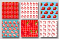 Strawberry Digital Papers | Fruits Pattern Digital Papers Product Image 3